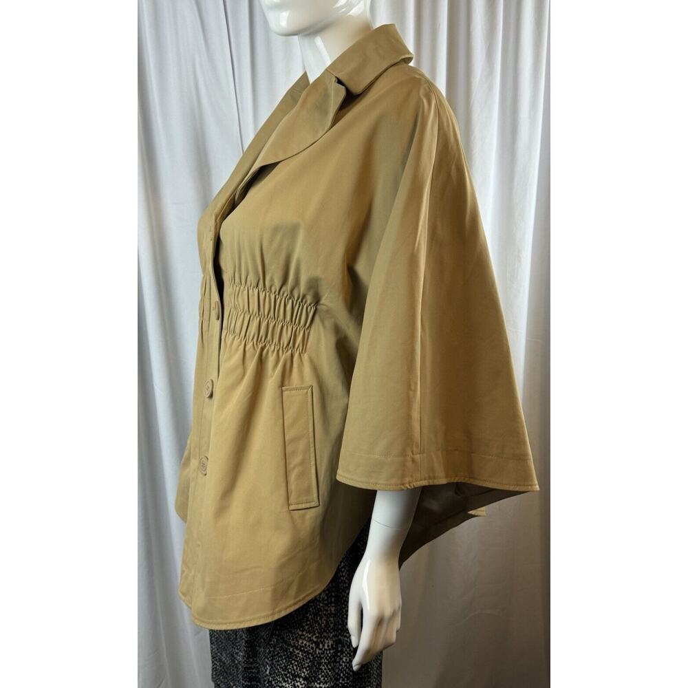 New York & Co Cape Tan M academia Preppy fantasy professional outdoor 63-16 - Picture 4 of 16